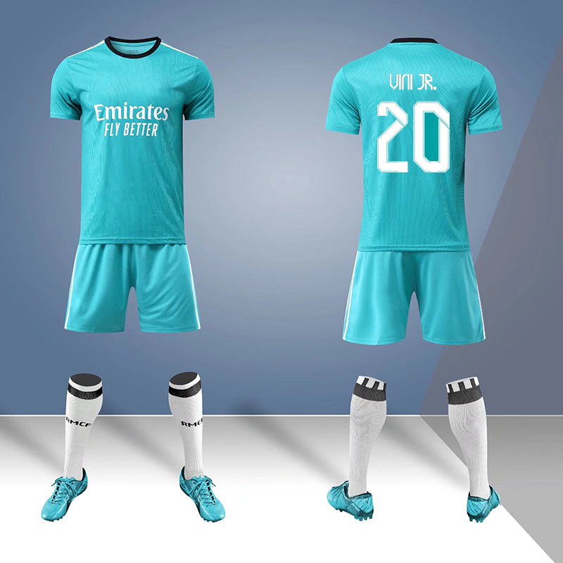 2122皇马主客场球衣7号哈扎尔足球服10号莫德里奇儿童成人队服