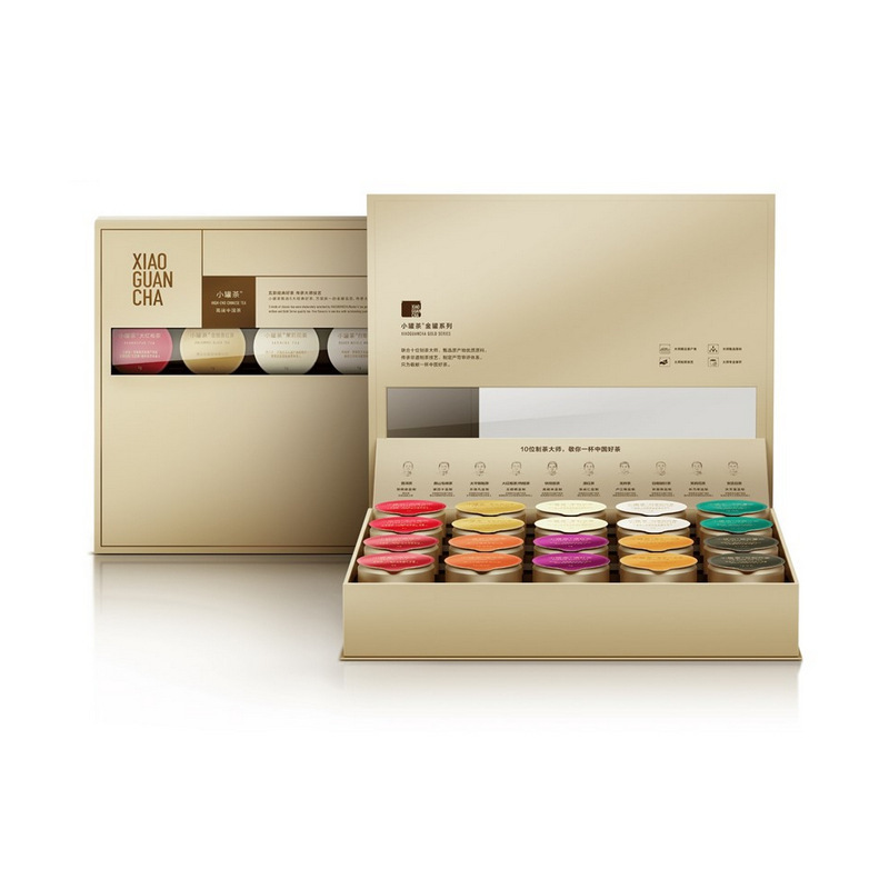 小罐茶 金罐20罐装10大茗茶组合装80g(4g×20罐)茶