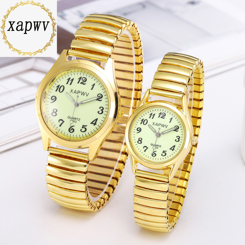 factory direct supply xapwv casual digital luminous watch for the old elastic band couple watch women‘s logo men