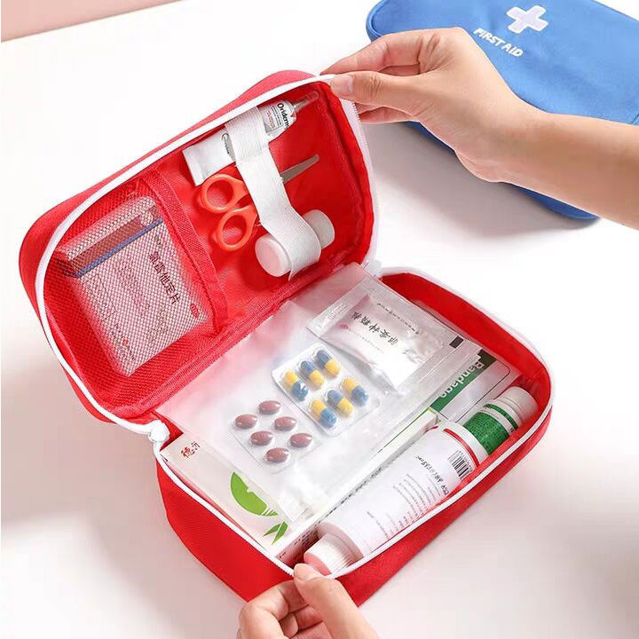 Epidemic Prevention Supplies First Aid Kit Car Medicine Bag Medical Bag Large Travel Portable Medicine Organizing Storage Bag