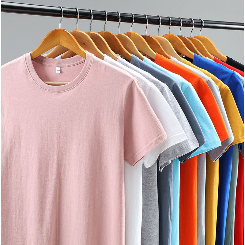 T-shirt Men's Combed Cotton 180G Summer New Loose round Neck Bottoming Shirt Cotton Half Sleeve T-shirt Men's Casual T-shirt Men