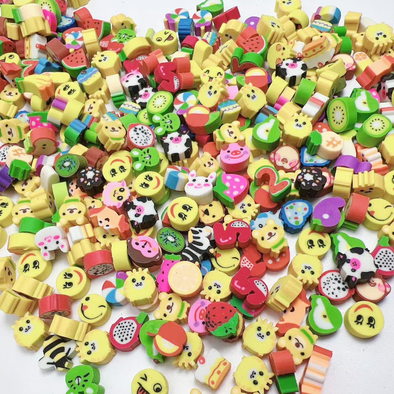 创意卡通动物橡皮儿童造型水果橡皮擦太空迷你橡皮小学生文具批发