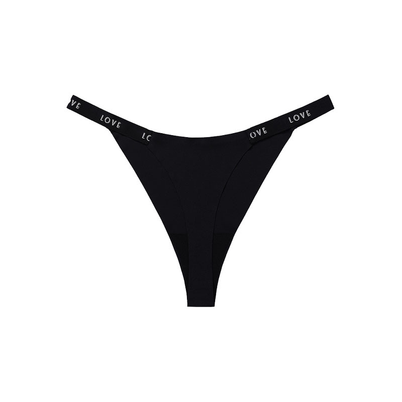 Foreign Trade European and American Seamless Thin Belt T-Back Women's Sports Style with Letters Fitness Underwear T-Shaped Panties Sexy Sexy Briefs