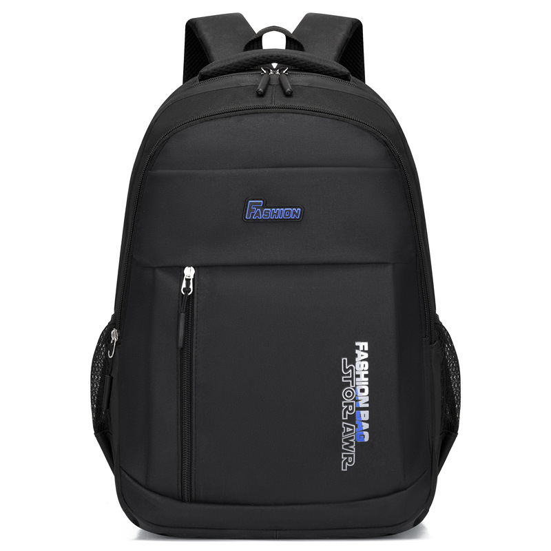 2023 New Pure Color Simple Casual Backpack Large Capacity School Bag Waterproof Schoolbag Business Commute Computer Bag