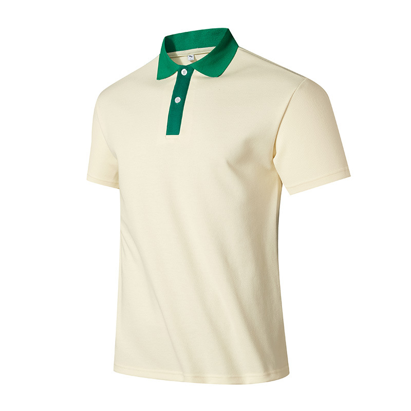 跨境夏季大码男装polo衫时尚休闲t恤 50%棉50%聚酯纤维透气短袖男