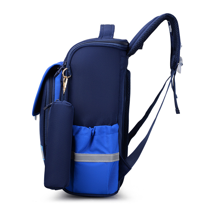 跨境外贸新款小学生书包儿童减负太空一片式全打开书包shoolbag