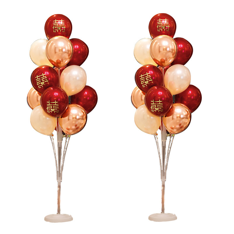 Wedding Room Floating Set Balloon Decoration Complete Collection Wedding New House Wedding Decoration Supplies Bracket Road Lead Column Table Floating