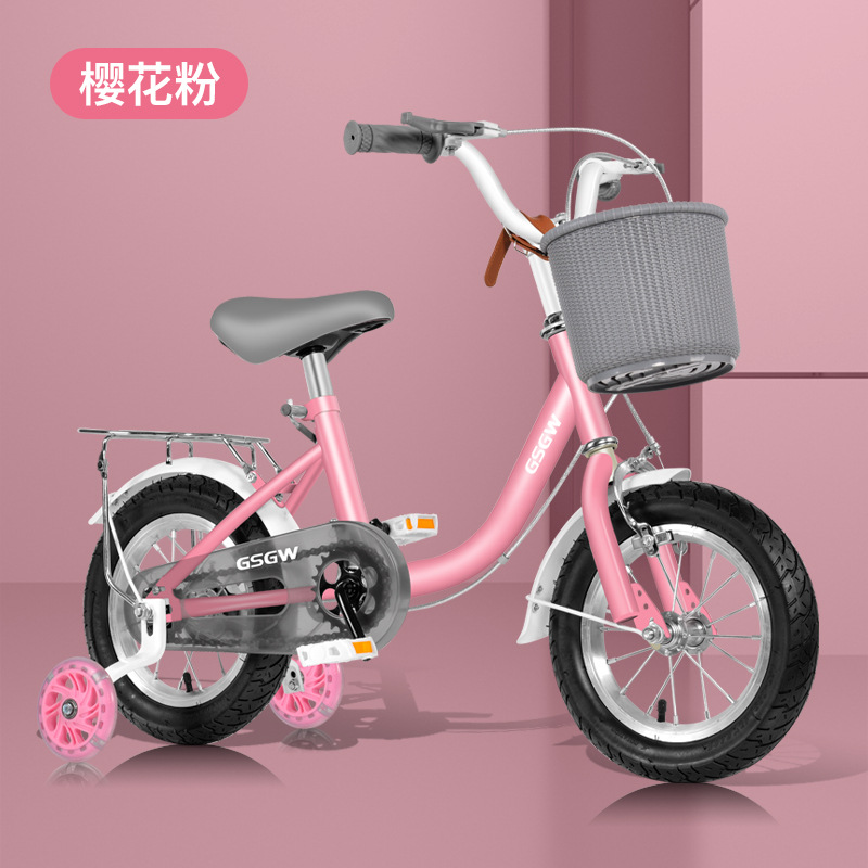 Children's Bicycle Girl 3-6 Years Old 8-9 Kids Girls Baby's Stroller Children's Bicycle Middle and Big Children Princess Bicycle