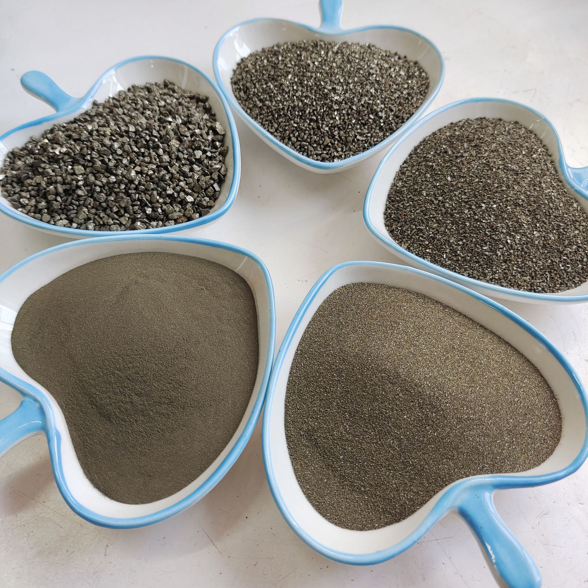 耐磨地坪用锡钛合金骨料金刚砂地坪防静电喷砂除锈配重厂家批发