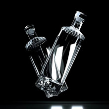 火山一斤装空酒瓶加厚果酒瓶洋酒瓶高档玻璃酒瓶白酒瓶自酿分装瓶