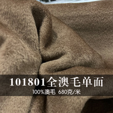 全毛立绒单面呢面料 101801款100澳毛秋冬女装大衣毛呢羊绒布料