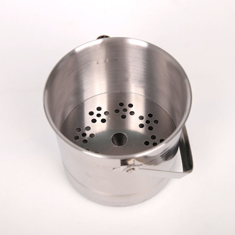 Portable Stainless Steel Ice Bucket Ice Bucket Stainless Steel Ice Clip Light Body Small Sugar Picker Cube Sugar Tong Sugar Picker Thick Ice Clip Non-Magnetic