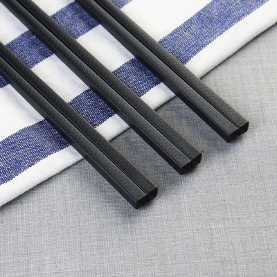 众翔鱼鳞光面金福水波纹合金筷装酒店餐饮酒店黑金刚筷日式料理筷