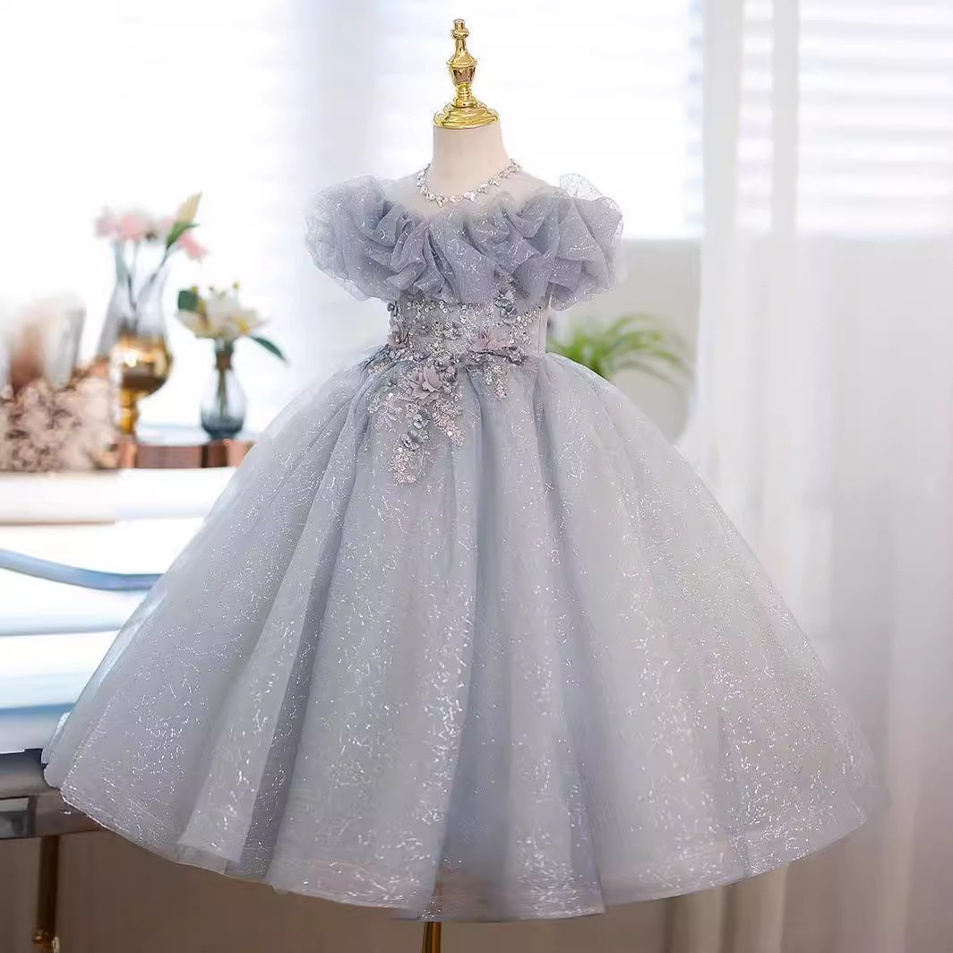 儿童礼服新款超仙公主裙钢琴演奏演出服女童小主持人走秀晚礼服夏