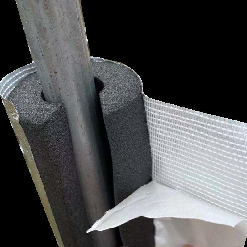 开口式铝箔自粘橡塑管 空调橡塑保温管套 橡塑海绵发泡水管保温棉