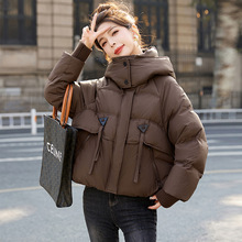 短款羽绒服女冬2023新款今年流行休闲韩版设计感白鸭绒加厚面包服