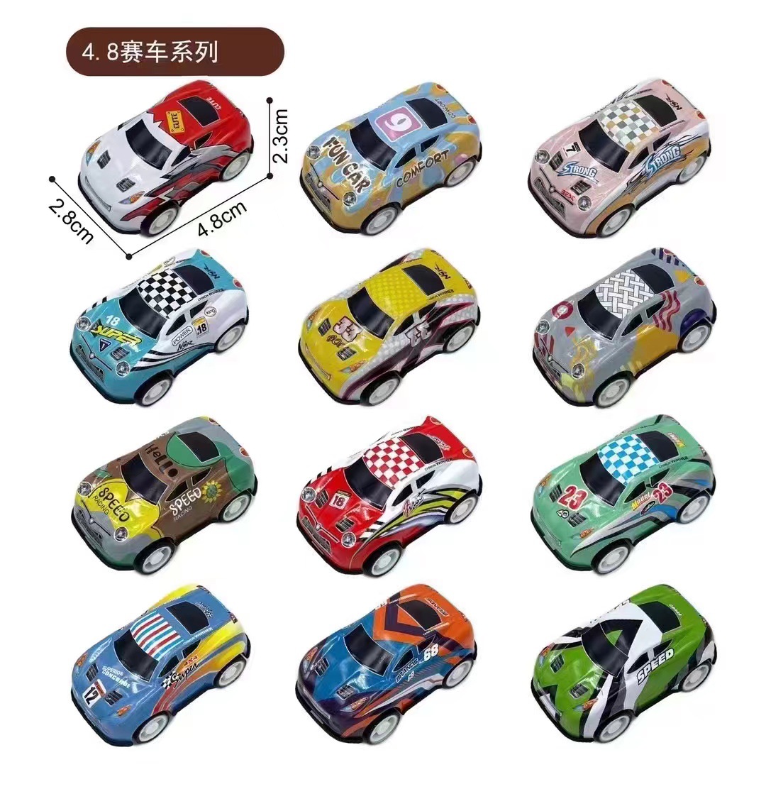 Mini Alloy Iron Sheet More than Power Control Car Graffiti Metal Pull Back Racing Car Children Model Toy Car Manufacturer