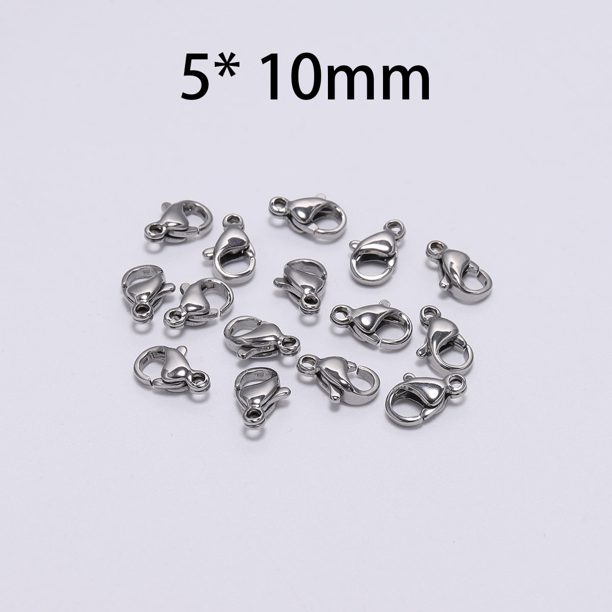 Lobster Buckle Titanium Steel Ornament Polished Bracelet Necklace Connection Accessories Alloy Connection Buckle Wholesale