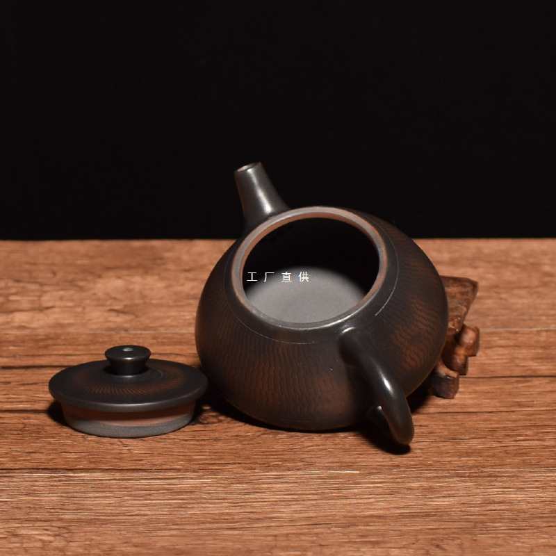 批发云南建水紫陶茶壶小容量素壶手工纯色泡茶单壶功夫茶具手把壶