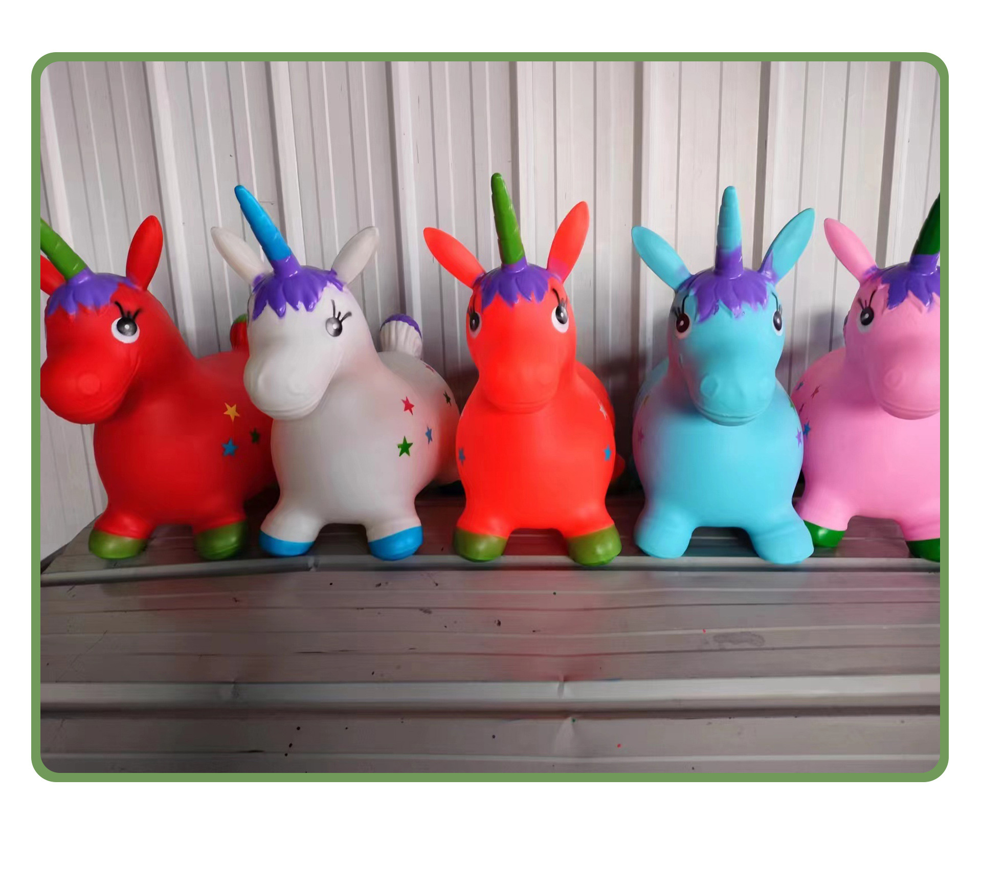 Factory Direct Sales PVC Children's Inflatable Toys Jumping Horse Jumping Cow Jumping Deer Can Issue Special Tickets