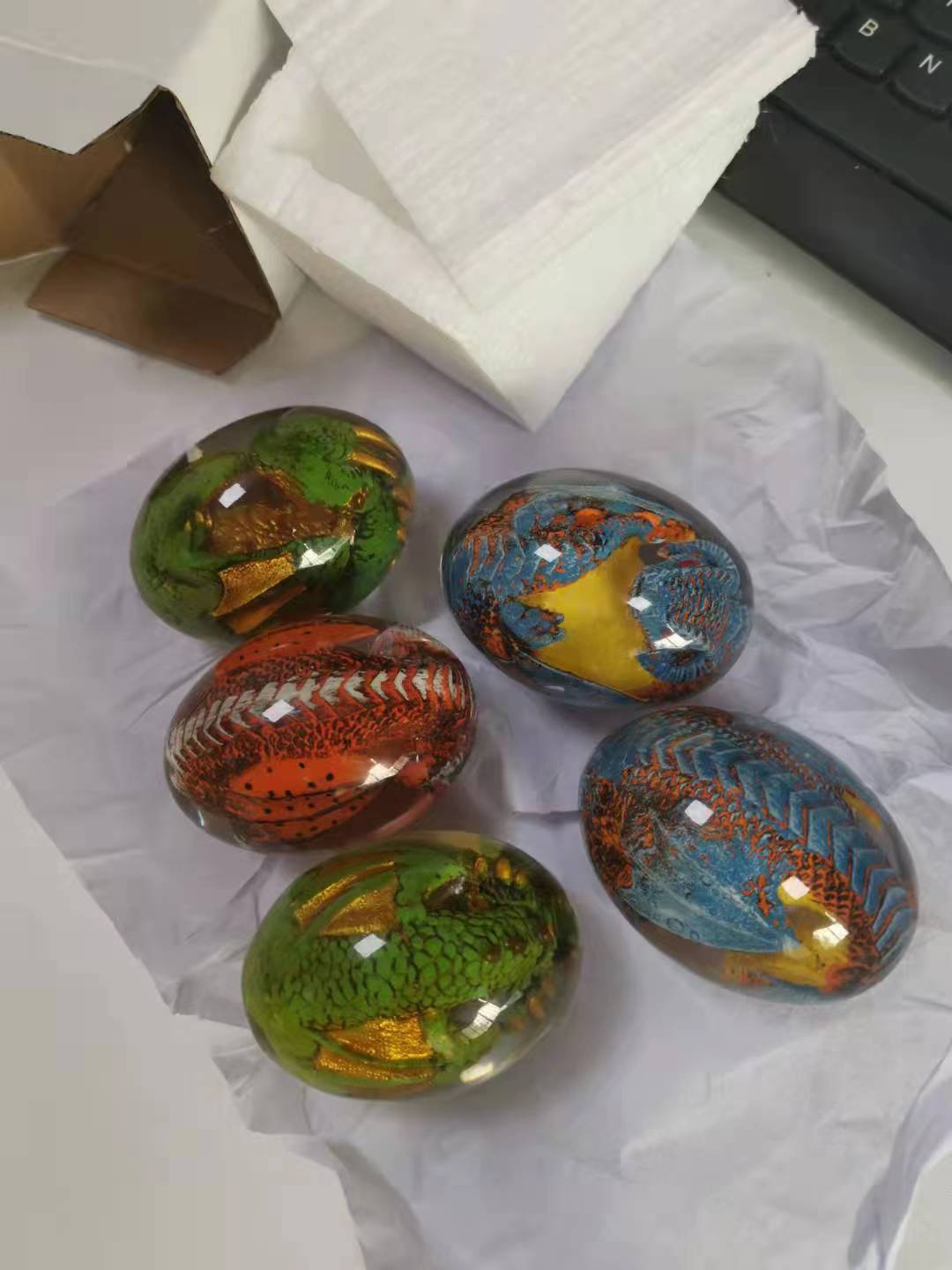 lava dragon egg发光熔岩龙蛋权力的游戏飞龙蛋 恐龙蛋纪念品