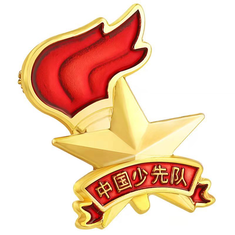中国少先队员队徽标准型胸章火炬徽章别针扣款整包200个