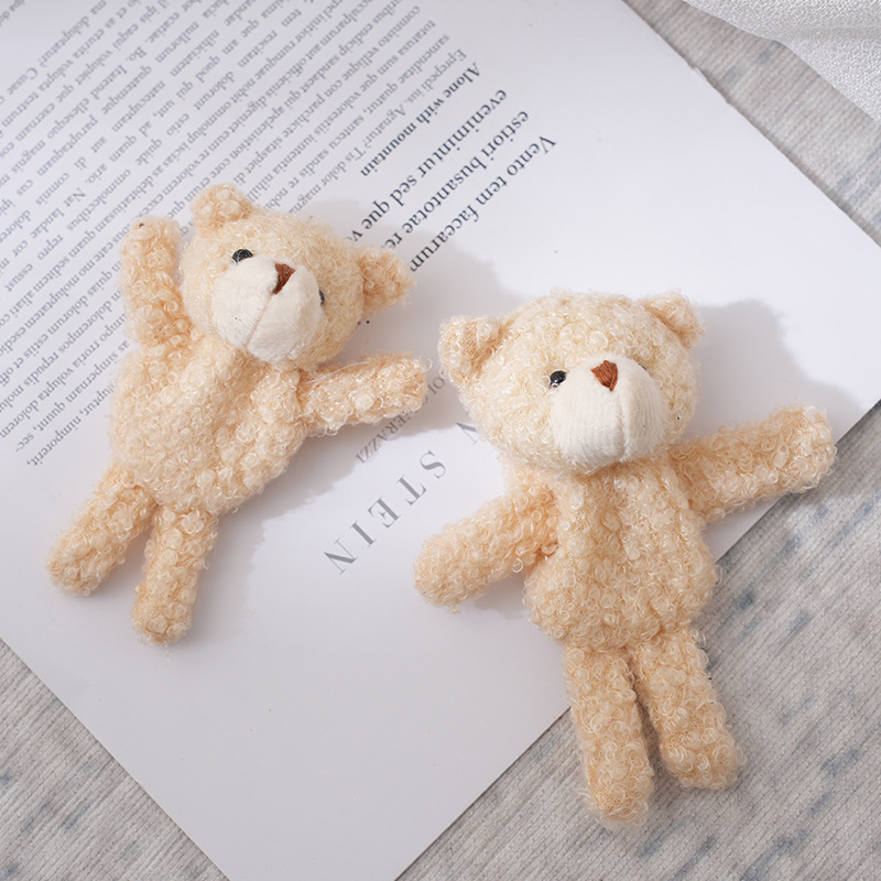 Factory Direct Sales New Little Bear Plush Toys Keychain Pendant Teddy Bear Plush Toy Opening Design Doll