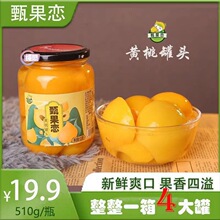 古城岩黄桃罐头450g*12瓶整箱杨梅雪梨菠萝桔子什锦水果罐头糖水
