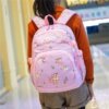 schoolbag Schoolgirl Korean Edition lovely Two Sixth grade light Lightening Spinal Ultralight children knapsack