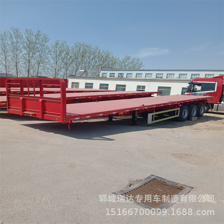 10米平板半挂车轻型配置及上户吨位-阿里巴巴
