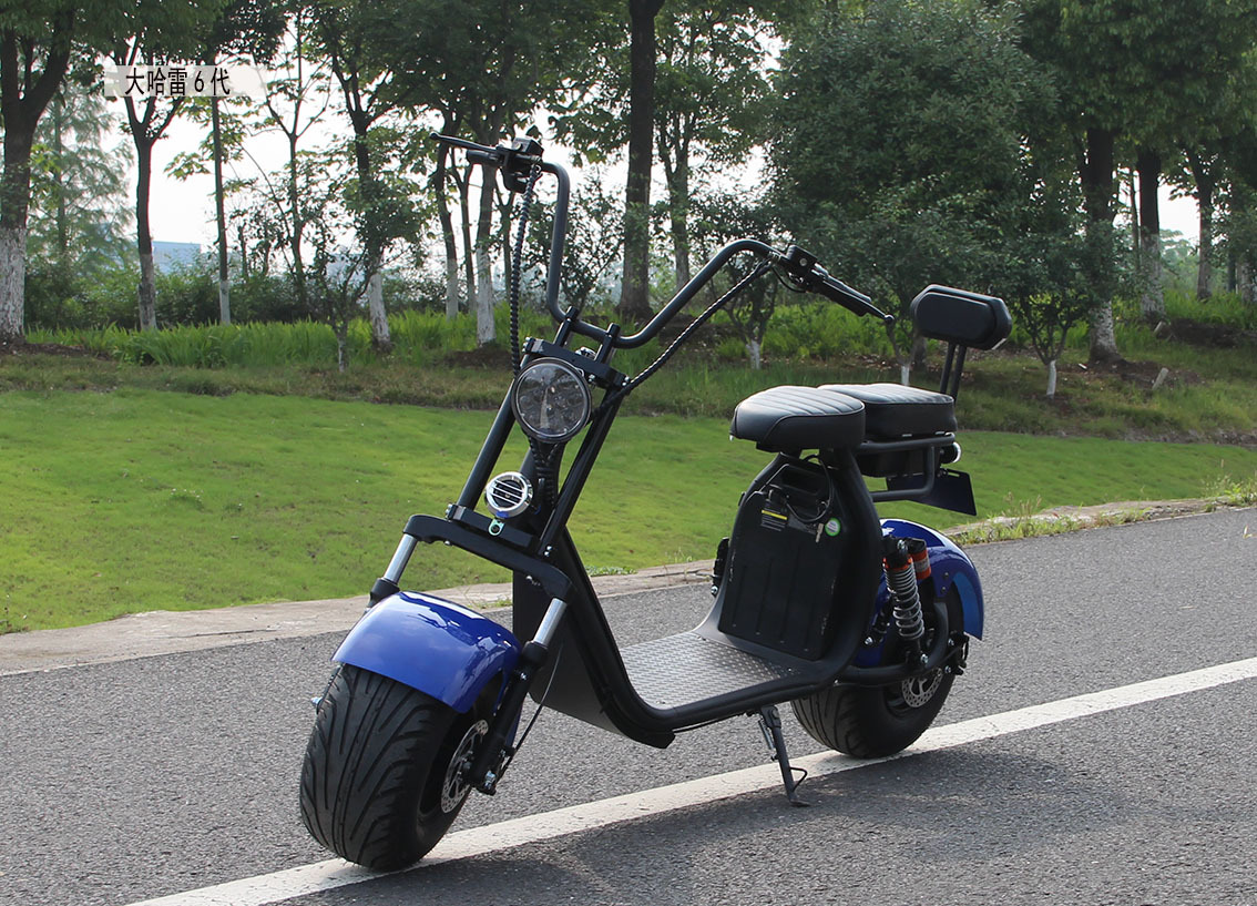 出口大哈雷6代电摩60v72v可提出锂电池电动车宽胎电动自行车