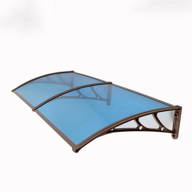 户外遮阳雨棚防晒遮雨蓬pc耐力板透明阳台防雨搭露天家用无声雨篷