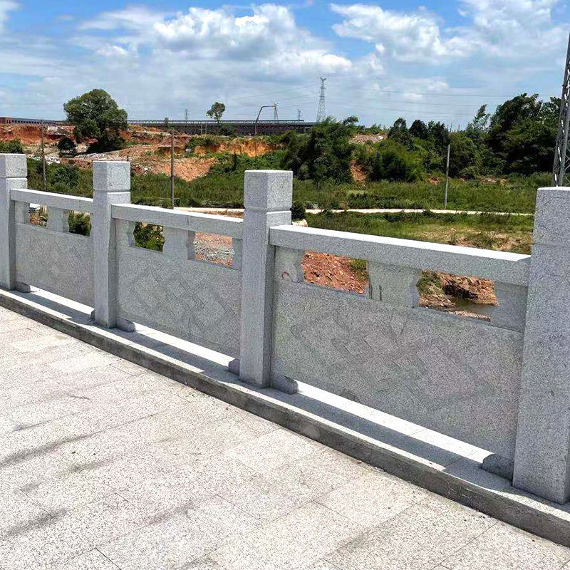 水泥仿石护栏扇形栏板河道桥梁园林景区仿大理石仿汉白玉围栏杆b