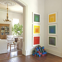 JosefAlbers波普风抽象方块渐变彩色高级正方形组合墙壁装饰挂画