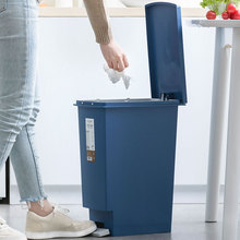 8TK8茶花垃圾桶厨房用厨余大容量家用拉圾筒分类商用带盖干湿