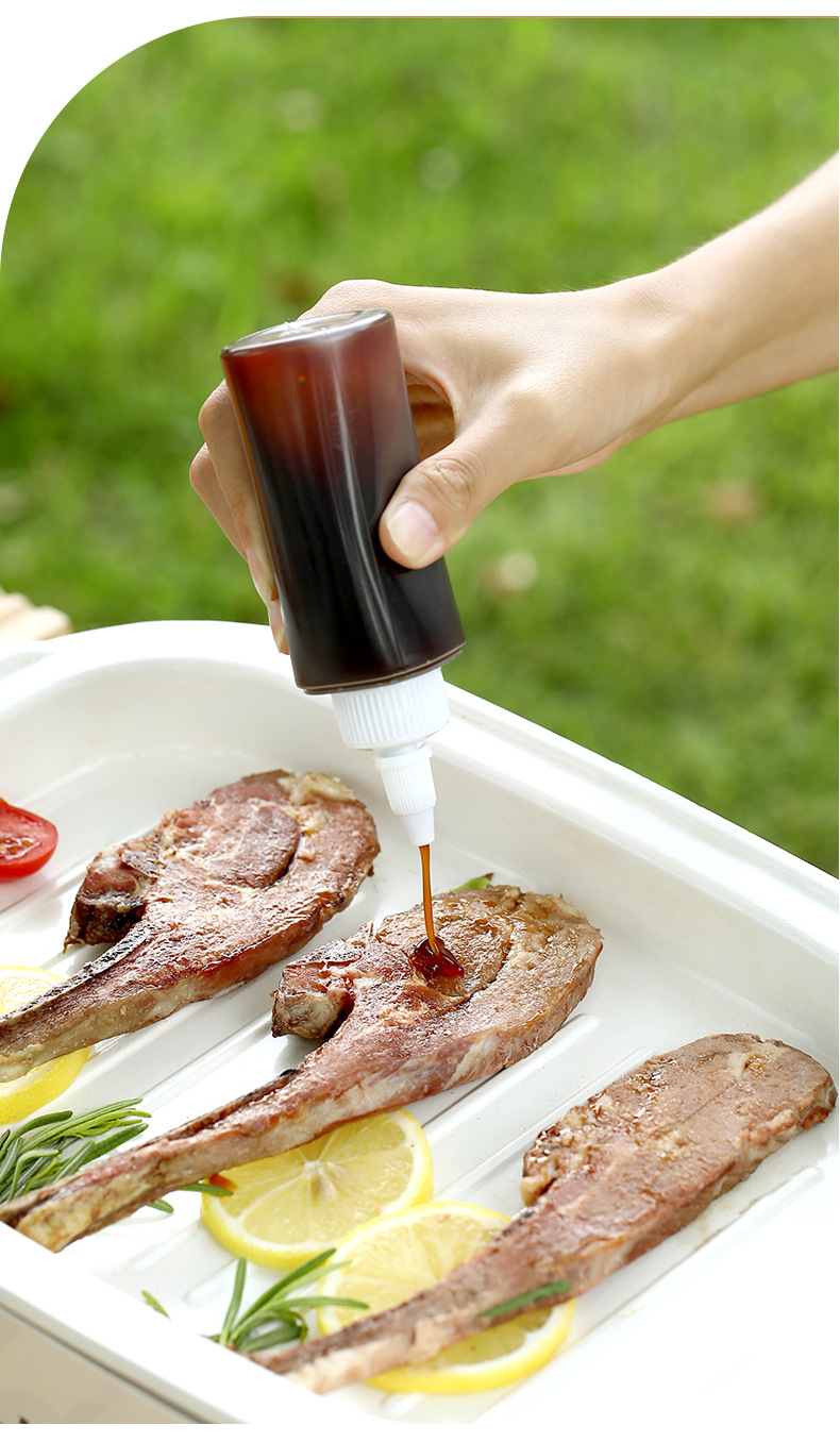 fasola旅行便携式挤压瓶透明可视带刻度液体酱料瓶户外分装收纳瓶