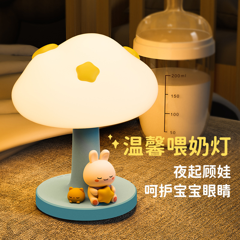 Intelligent Light Control Small Induction Night Lamp Cloud Children's Room Student Dormitory Decoration Nursing Lamp Plug-in Energy-Saving Wall Lamp