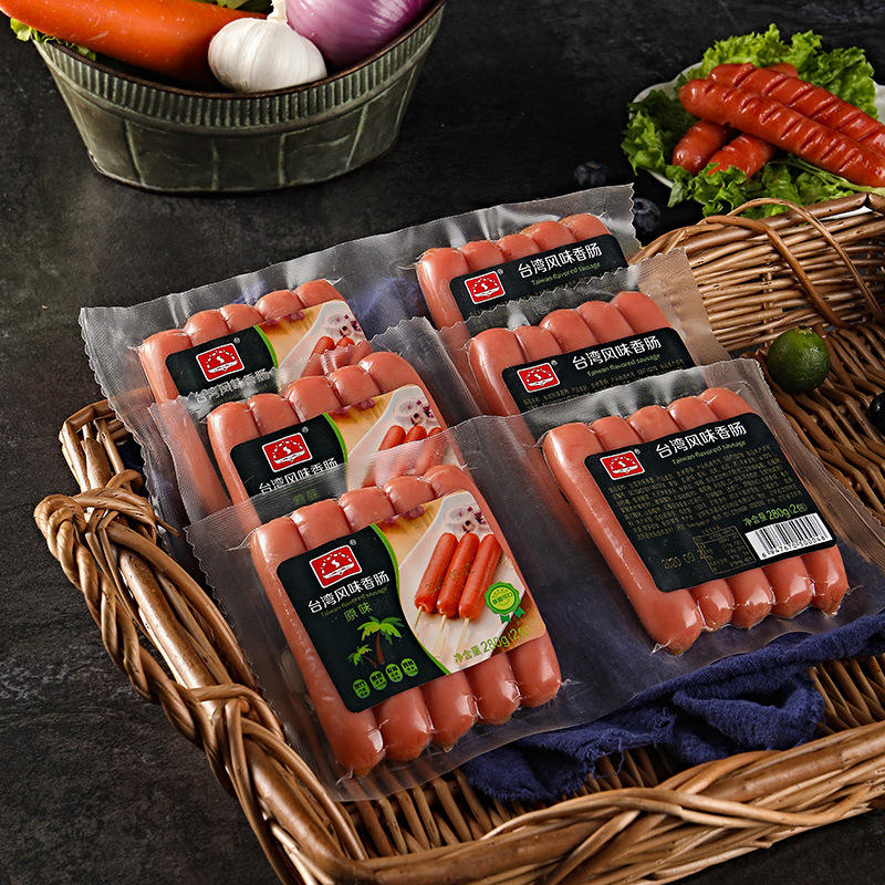 沈光台湾风味香肠烤肠脆皮肠火腿炸煎烤肠烤冷面手抓饼小吃批发