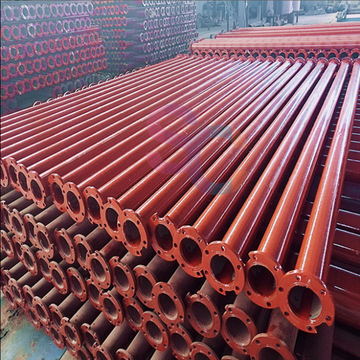 批发 采矿用深井泵管 缺口法兰井管4寸铁管 注塑镀锌潜水泵管