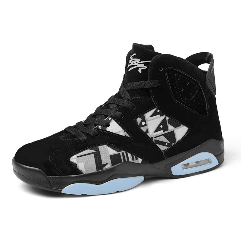 春季新款厚底aj6高帮篮球鞋乔6战靴男女运动休闲运动鞋情侣鞋跨境