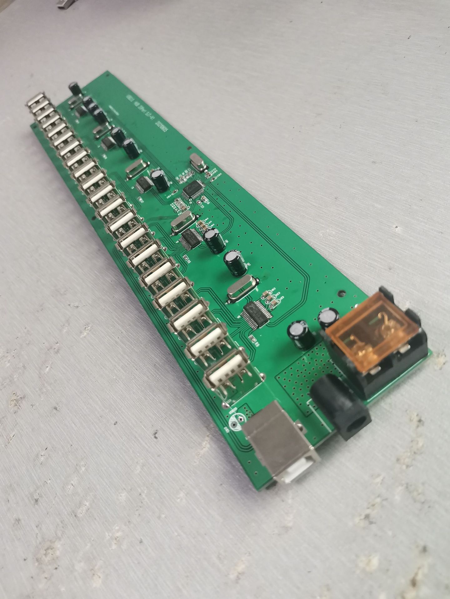 0hub集线器pcba板子数据采集器usb2.0hub群控器充电