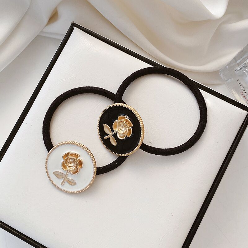 韩国东大门 玫瑰花皮筋 花朵发圈 爱心头绳扎头发发绳小饰品头饰
