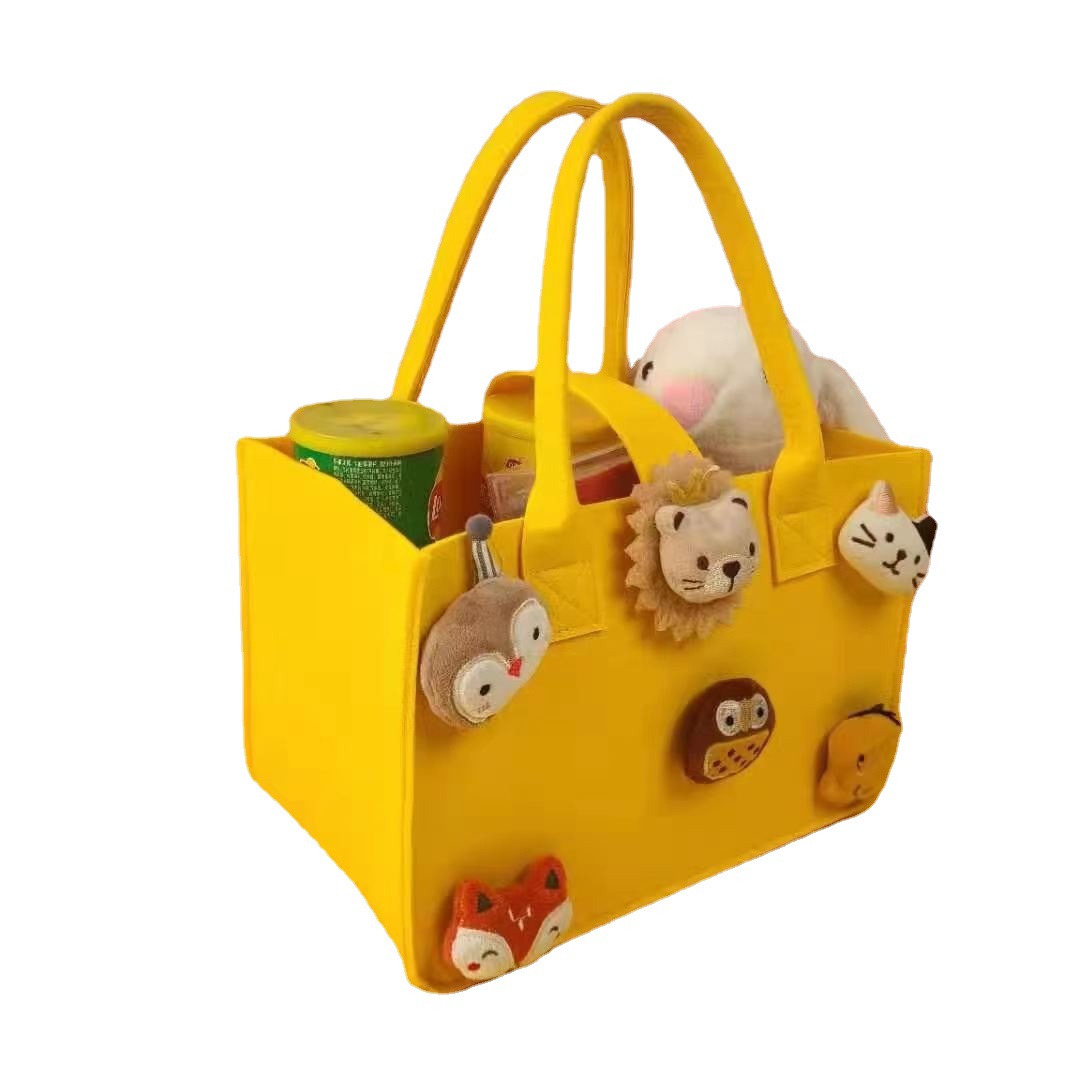 New Cartoon Felt Bag Gift Tote Bag Child Storage Handbag Tote Bag Logo Gift Bag