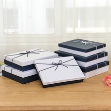 礼物包装盒空盒大号生日围巾盒子韩版简约礼品盒伴手礼盒logo。