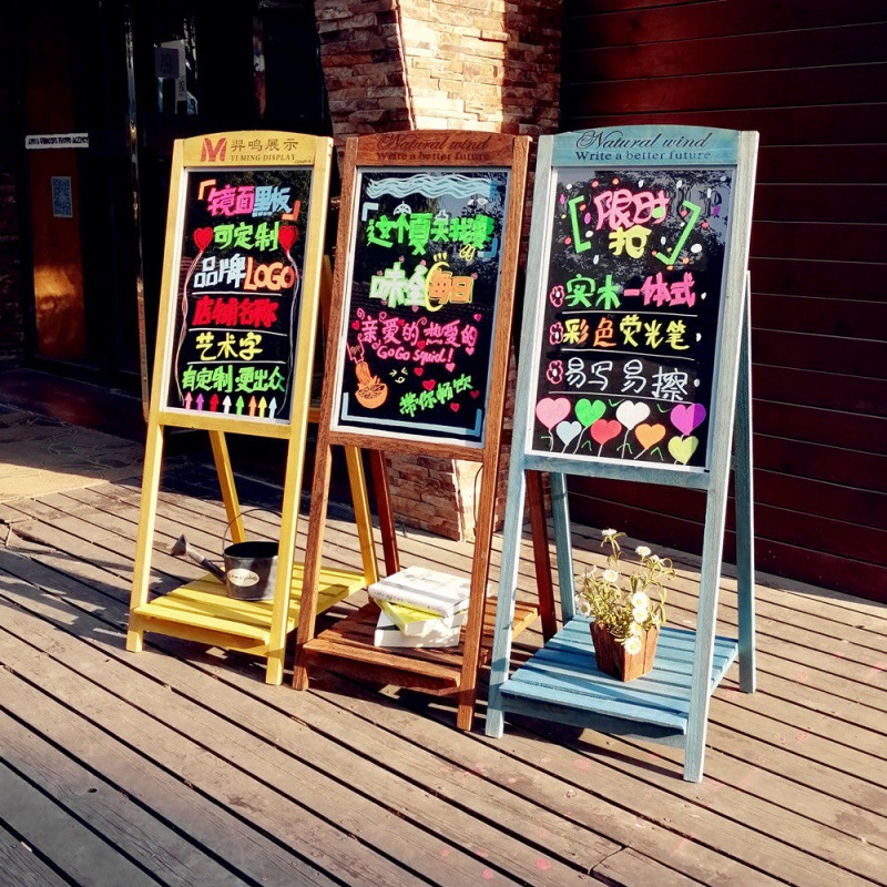 夜市摆摊发光黑板彩门led手写荧光广告牌展示写字屏充电可擦宣传