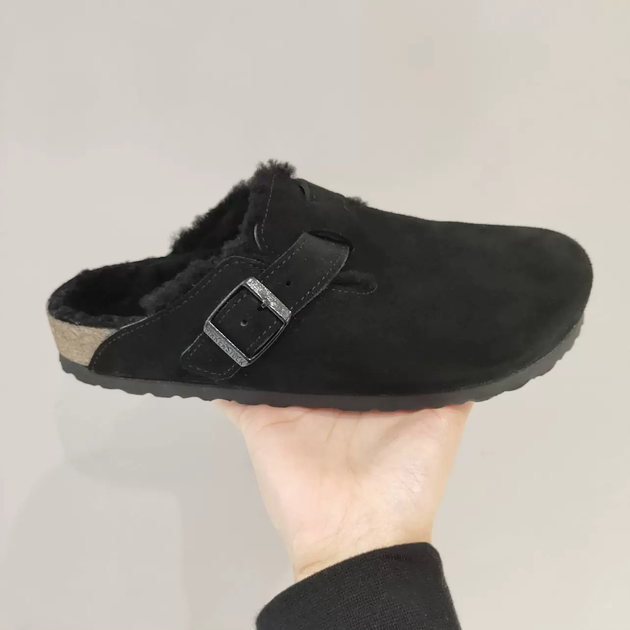 新版休闲加绒加厚保暖勃肯鞋女秋冬季新款毛毛鞋懒人外穿棉鞋