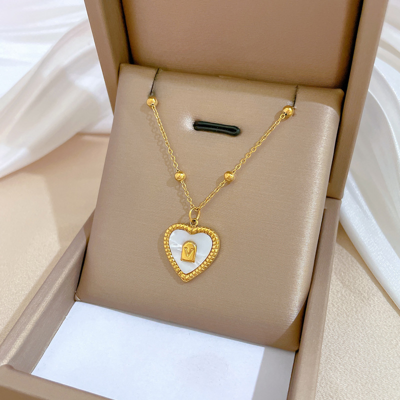 [Whole Body Titanium Steel] Popular Elements Personality Minimalist Style Real Gold Necklace in Furnace Female Ins Internet Celebrity Clavicle Chain