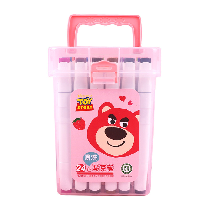 Disney Disney Dm24115/16/17/18T Strawberry Bear Series Children's Easy-to-Wash Marker Package