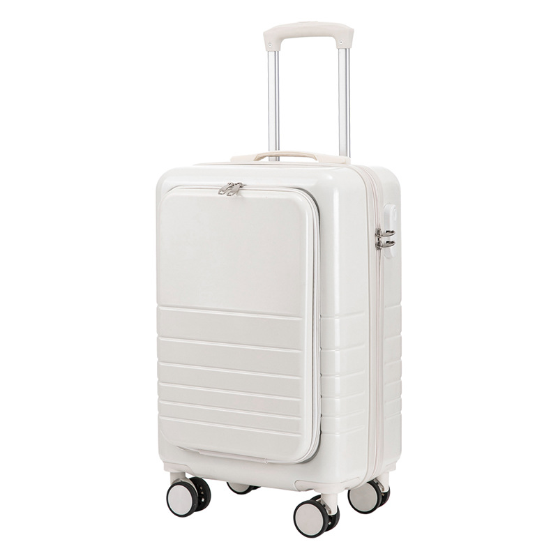 New Front Opening Boarding Luggage Women's 20-Inch Lightweight Trolley Suitcase Men's Luggage Men's and Women's Same Style