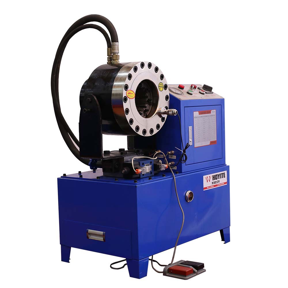 6mm51mm手脚架锁管机高压胶管压管机机头可转动扣压机